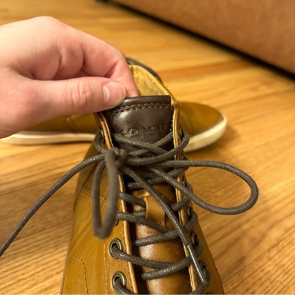 Coach Leather men’s sneakers size 9 - Picture 8 of 10
